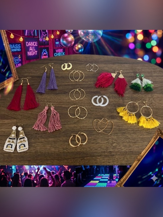 Jewelry - 15pc Party Girl Earring Bundle Set